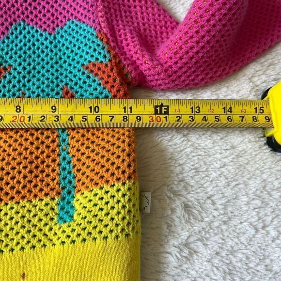 Stella McCartney Kids Palm Tree Logo Multi Color Button Up Cardigan Sweater - Picture 5 of 6